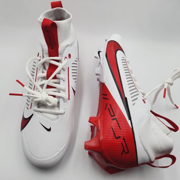 Men Sz 11 Nike Football Cleats Vapor Edge Pro 360 2 TB White Red FN7759-108 NEW main image 5